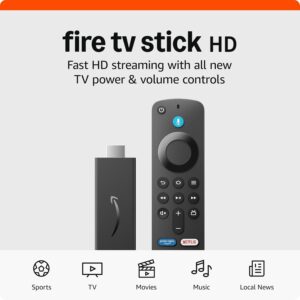 Limited time deal-43%off Amazon Fire TV Stick HD (newest model), free and live TV, Alexa Voice Remote, smart home controls, HD streaming